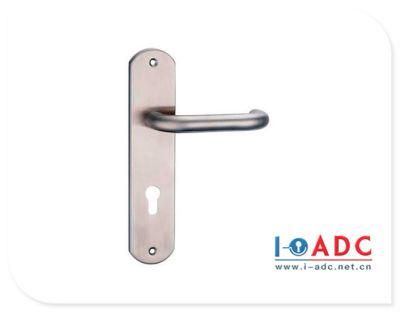 Good Quality Polished Stainless Steel Lever Handle on Plate for Wooden Door