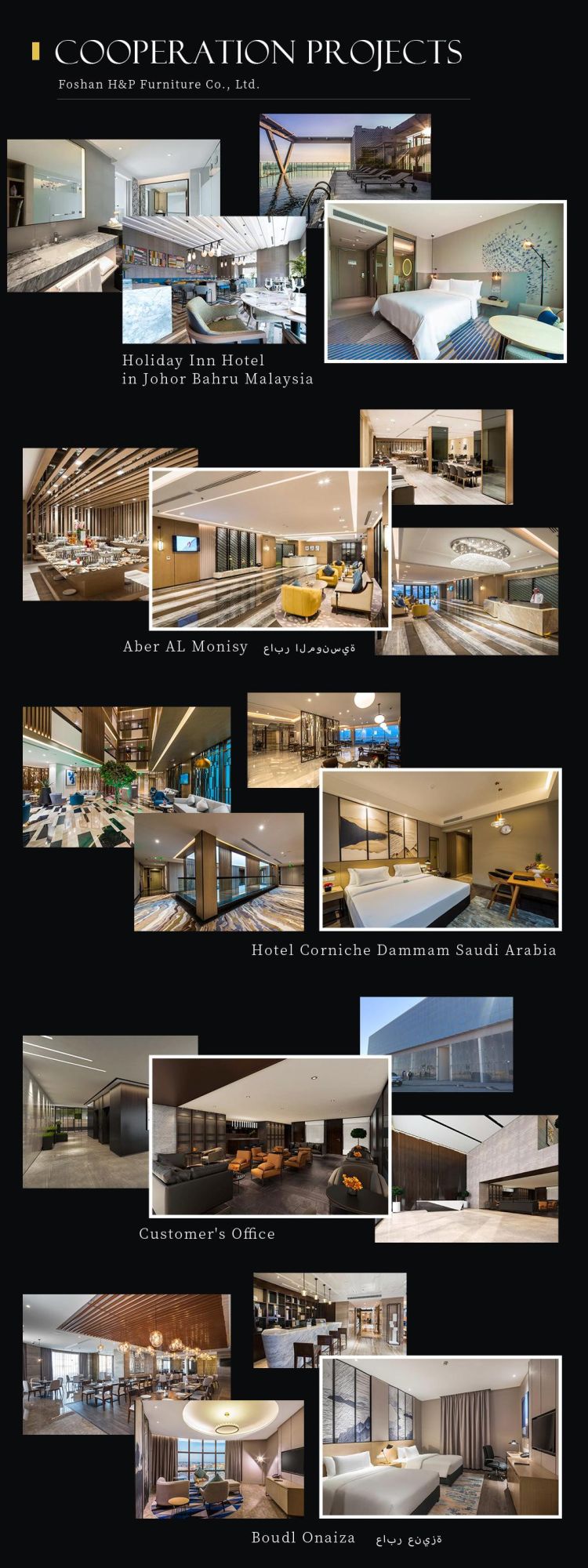 Guangdong Manufacturer Custom Made Commercial Modern Luxury 5 Star Bedroom Hotel Furniture Package