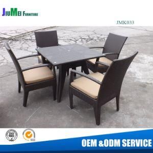 Outdoor Rattan Furniture Synthetic Rattan Chair and Dining Table (JMK33)