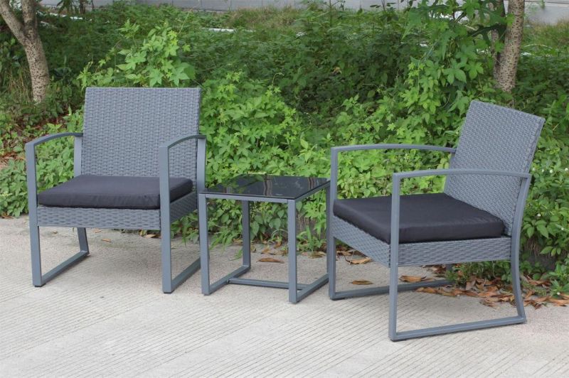 3 PCS Plastic-Steel Furniture Sofa Set PP Rattan Design