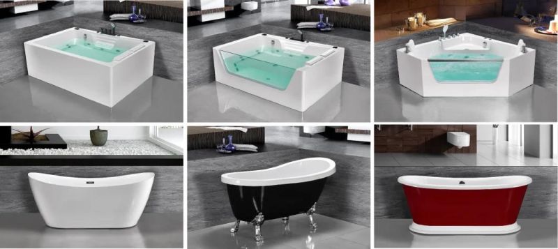 European Designed Hot Sale Pure Acrylic Soaking Freestanding Bathtub