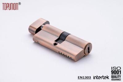 En1303 High Quality Single Opening Brass Lock Cylinder with Knob