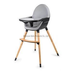 3in1 Wooden High Chair with PU Leather Seat Cushion Baby Rocking Chair