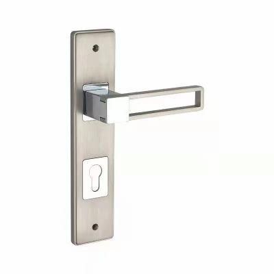 Front Door Lever Handle for Sale Zinc Alloy Interior Door Lever Handle Door Lock Set on Plate