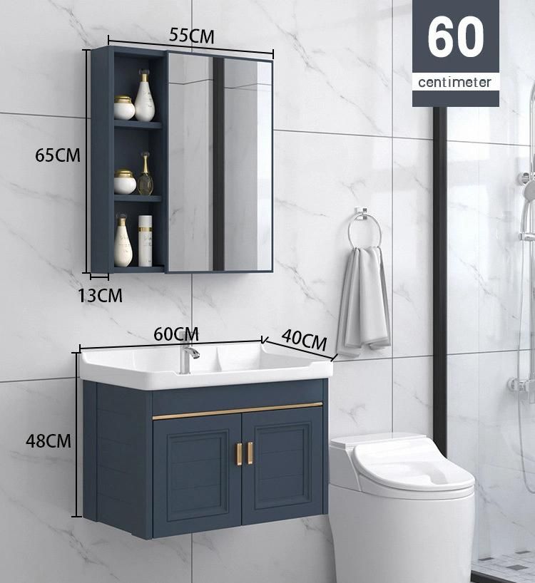 European Style with Washbasin PVC Furniture PVC Simple MDF Bathroom Cabinet