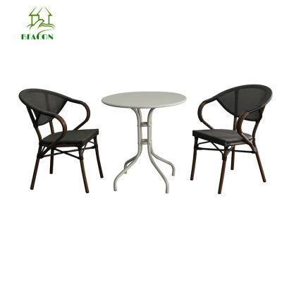 Modern Outdoor Leisure Aluminum Restaurant Dining Table and Chairs Garden Furniture Set