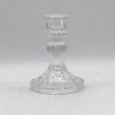 Romantic Small Size Glass Candle Holder for Decoration and Celebration