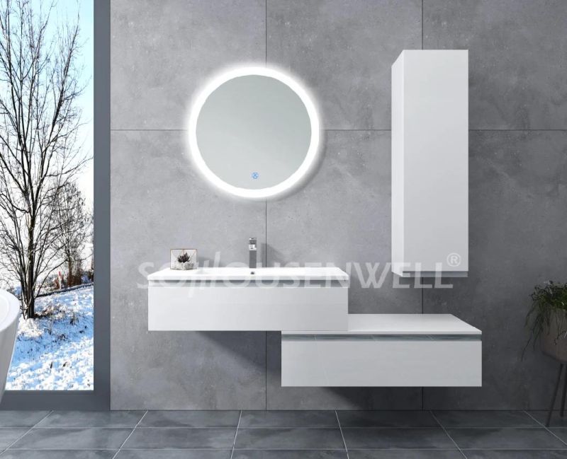 Light Luxury European Style Wooden Bathroom Vanity