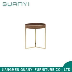 2020 Modern Living Furniture Simple Metal Leg Side Coffee Table