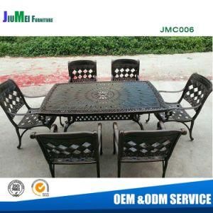 Outdoor Garden Cast Aluminum Dining Chair and Cast Aluminum Table (JMC006)