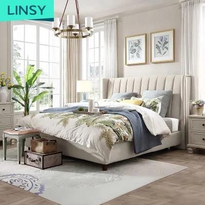 Linsy New Fabric King Bed Bedroom Furniture Rax2a