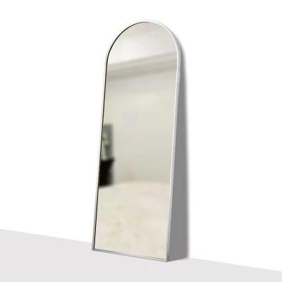 White Top Arch Rimmed Bedroom Decoration Glass Dressing Mirror
