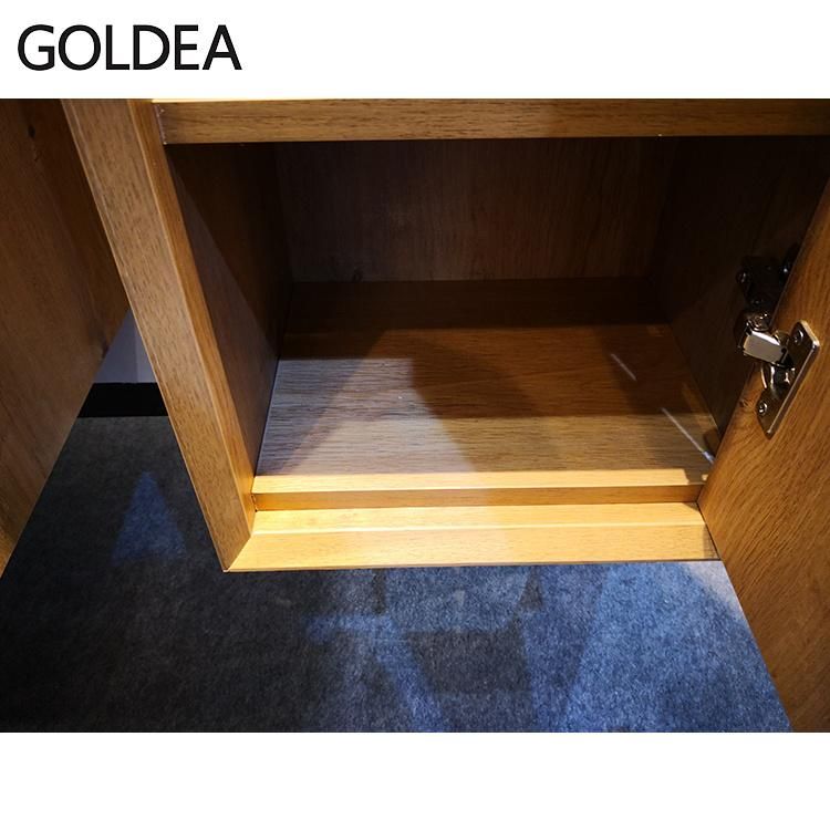 Hangzhou Floor Mounted Goldea Made in China Cabinet Vanity Wooden Bathroom Manufacture