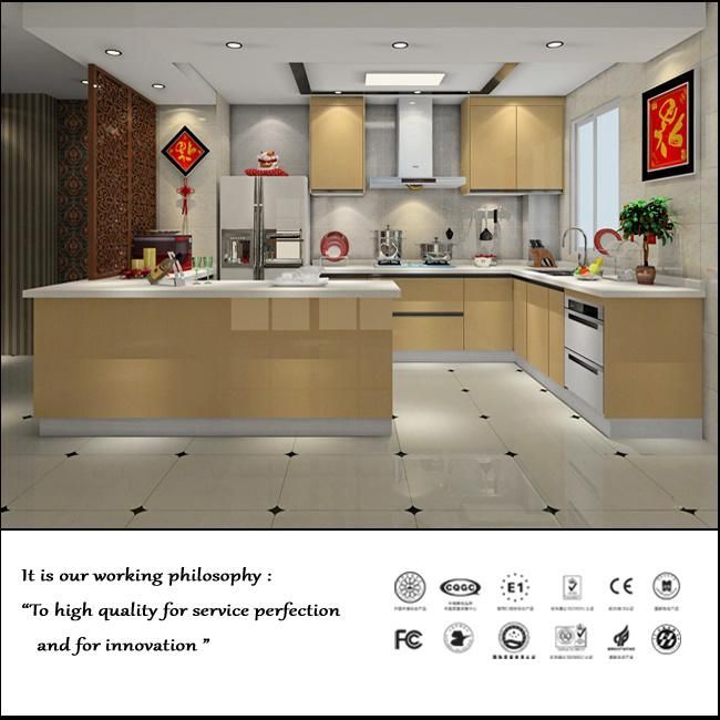 2015 New Design European Style Kitchen Cabinet (ZH-6057)