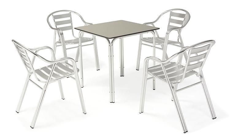 Good Price 4 Seater Modern Aluminum Outdoor Furniture Set From China