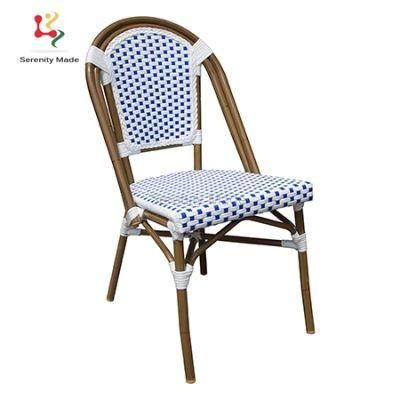 Stackable Parisian Outdoor Rattan Wicker Cafe Dining Chair