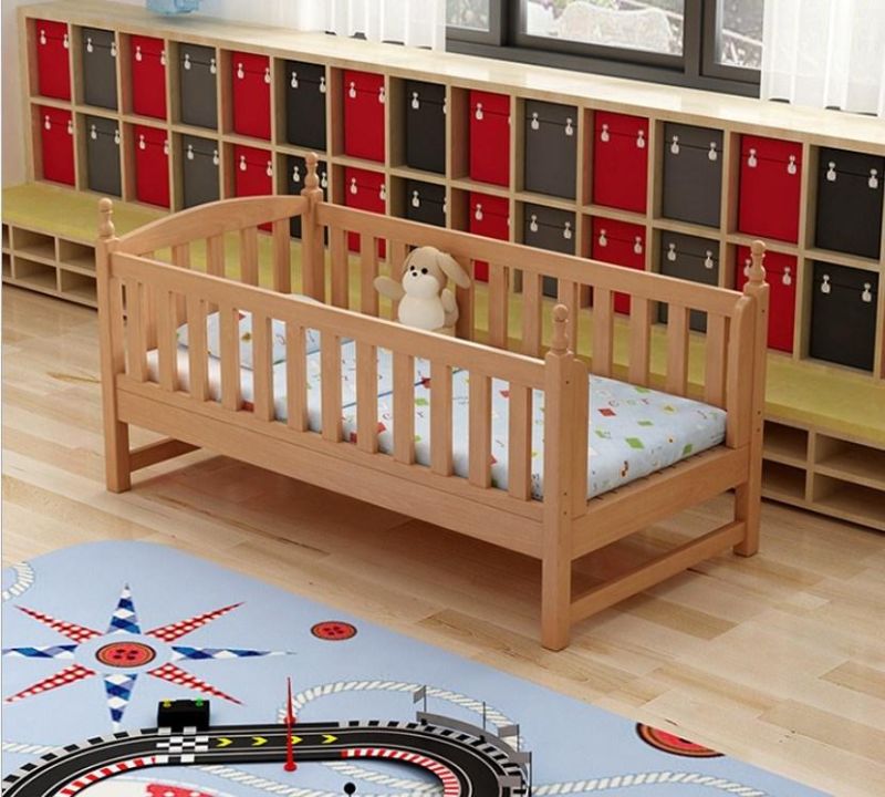 Good Quality Nursery School Children Single Wooden Bed Kids Bedroom Furniture