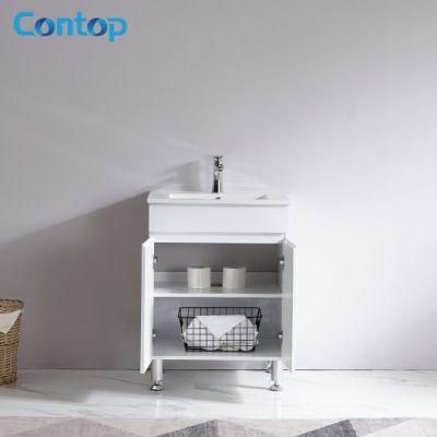 China Manufacturers Wholesale Hot Sale Modern Style Wooden Furniture White Small Bathroom Vanity
