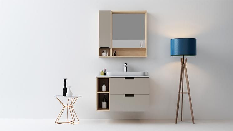 European Style Italian Basin Cabinet Solid Wood Bathroom Vanity Top