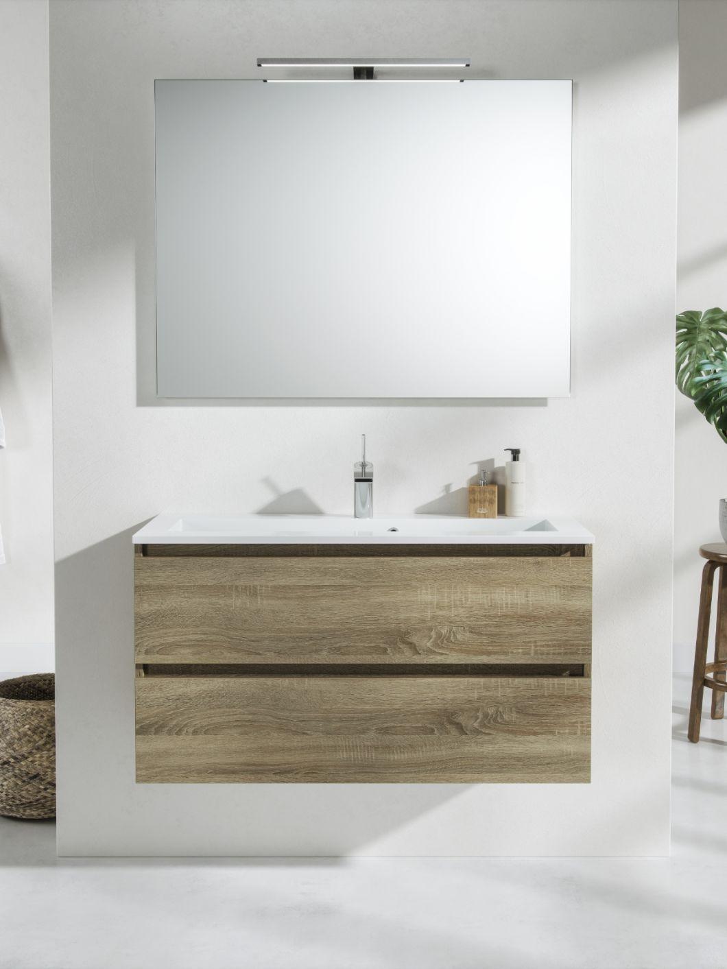 Manufacture European Style Bathroom Vanity Bathroom Cabinet with Ceramic Sink&LED Intelligent Mirror