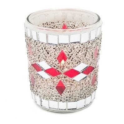Handmade Aromatherapy Candle Empty Cup Mosaic Stained Glass Candle Holder