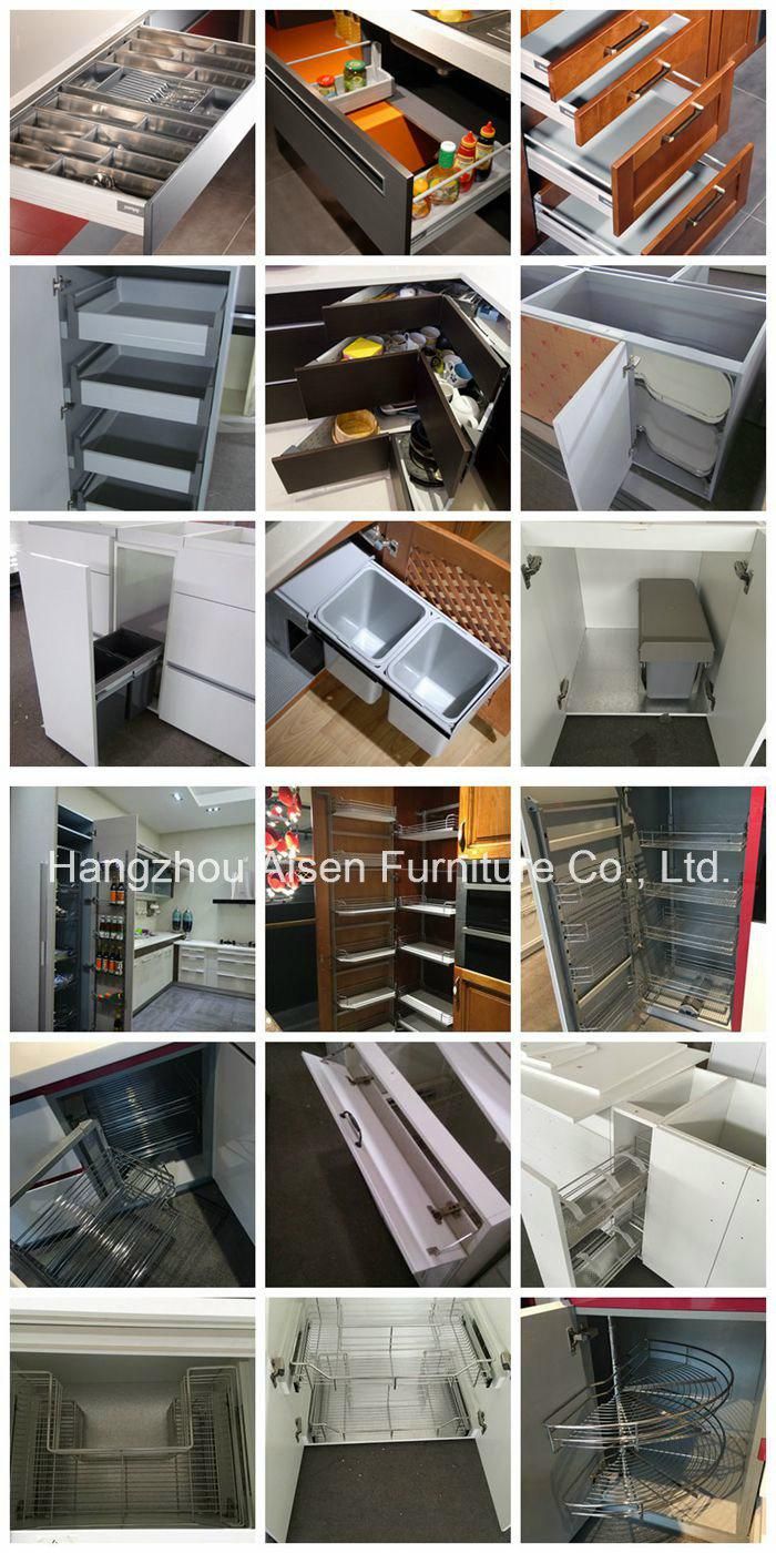 Suitable for Apartment Project PVC Membrane Cheap Kitchen Cabinet