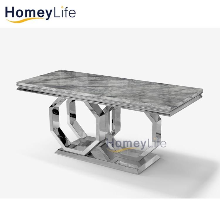 European Italian Style Modern Living Room Marble TV Stand