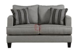 American Style Linen Fabric 2 Seats Upholstery with Pillow Sleeper Sofas
