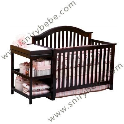 Modern Fashion Designs Extendable Expensive Solid Wood Baby Cot