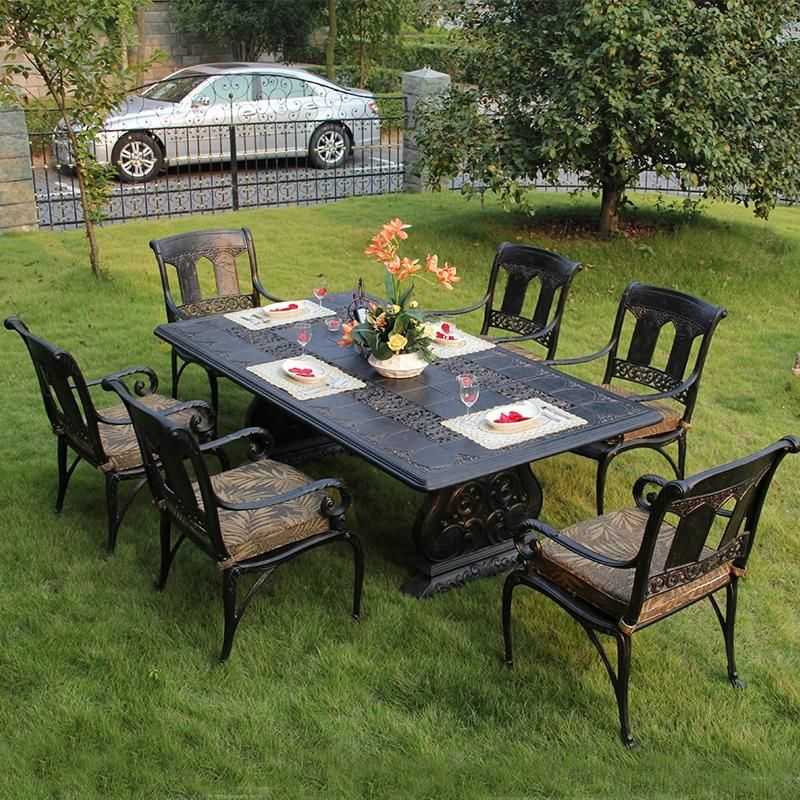 Outdoor Furniture 7PCS Waterproof Patio Garden Set Dining Table and Chair