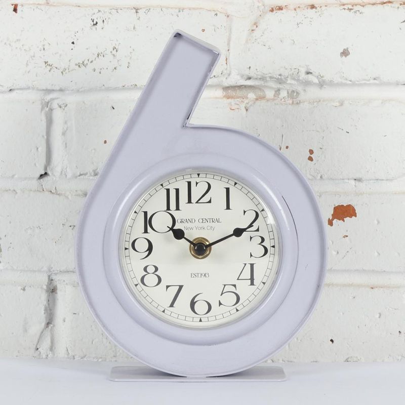 Simple Style Metal Table Clock in Figures Shape for Home Decor, Promotional Gift Clock, Kids Desk Clock, Iron Mantel Clock