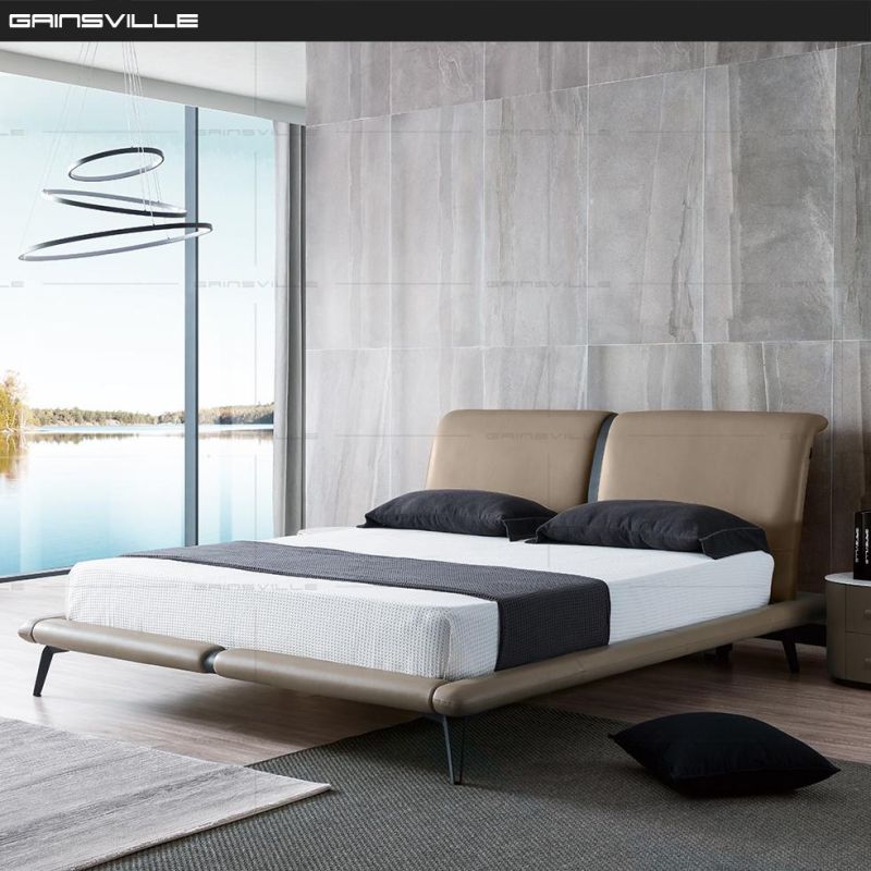 Modern European Furniture Modern Bedroom Furniture Beds Leather Bed Gc1802