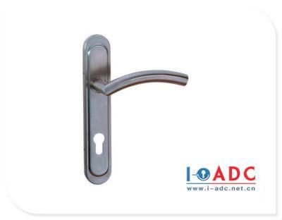Factory Stainless Steel Door Lock Handle Hollow Lever Handle on Long Plate