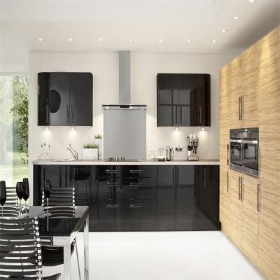 Modern Simple Design European Style Home Furniture Melamine Wooden Modular Kitchen Cabinet