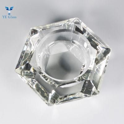 New Design Clear Diamond Shape Crystal Candlesticks
