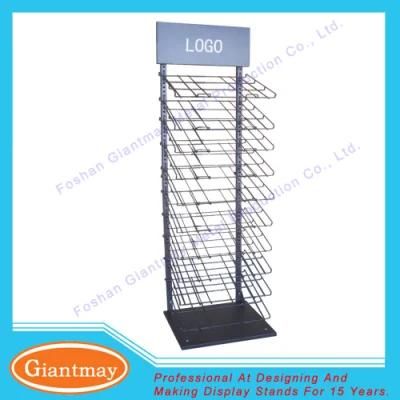 Floor Standing Metal Supermarket Hanging Rug Display Rack for Sale