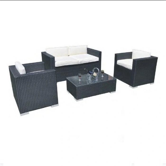 High Quality Black Europe Garden Furniture 4PCS Sets