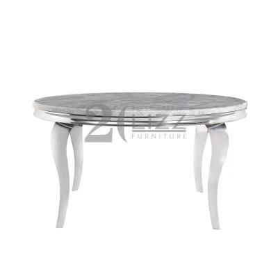 Classical Modern Style Dining Room Furniture Nordic Simple Design Round Shape Marble Table