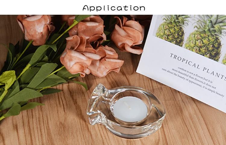 Handmade Flower Shaped Crystal Candle Holders for Wedding Decoration