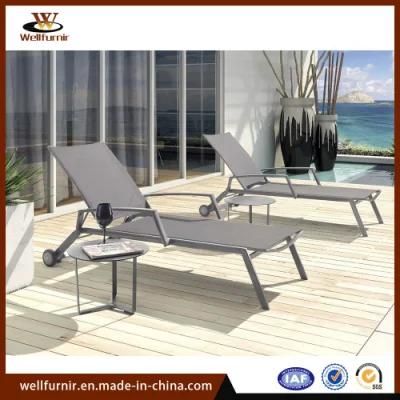 2018 Lightweight Folding Pool Outdoor Furniture with Wheel (MY-510)
