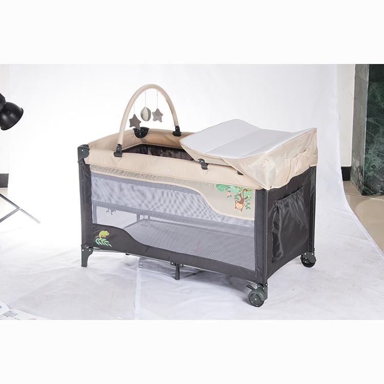 OEM Cheap Kids Portable Travel Foldable Swing Baby Playpen Bed