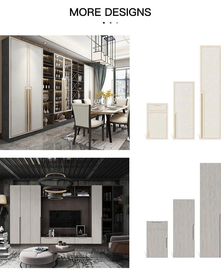 Modern Furniture Solid Wood Kitchen Cabinet Modern White Paint Slab Cabinet for Sale