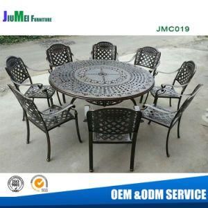 Outdoor Cast Aluminum Dining Table and Chair Cast Aluminum Furniture (JMC019)