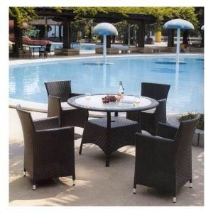 Rattan Outdoor Poolside Dining Table Set (MD-211)