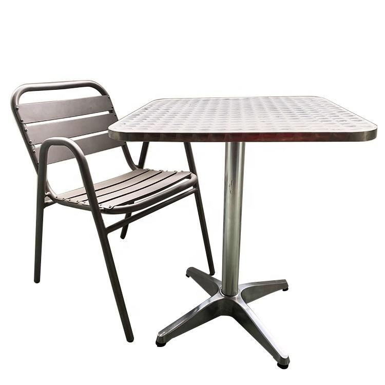 Commercial Advertising Cheap Stainless Steel Outdoor Street Restuarant Table