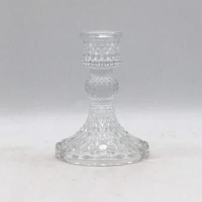 Elegant Glass Candle Holder for Home and Wedding Decoration