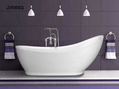 Large Sized Acrylic Freestanding Bathtub with European Design