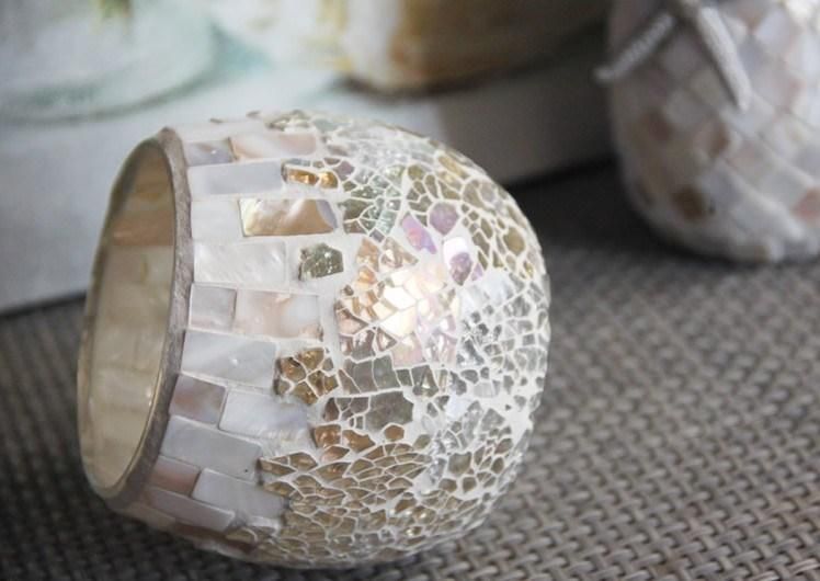 Shell Glass Candle Cup DIY Aromatherapy Candle Holder for Decoration