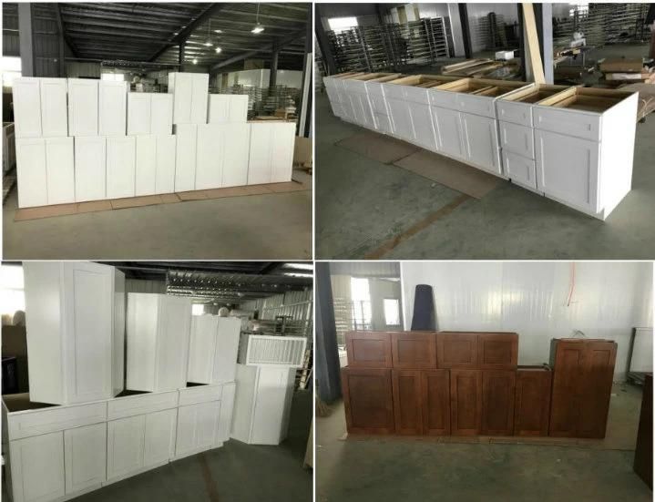 Factory Directly Customized Espresso White Grey Shaker Wooden Kitchen Cabinet
