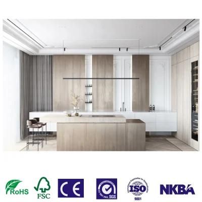 China Professional Factory Walnut Solid Wood Kitchen Cabinetry Furniture